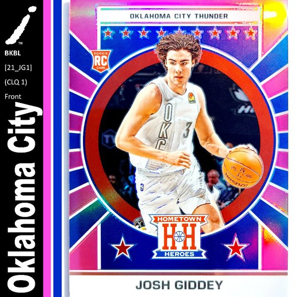 2021-22 PANINI HOOPS #RS-IG JOSH GIDDEY JERSEY OKLAHOMA CITY THUNDER 2183